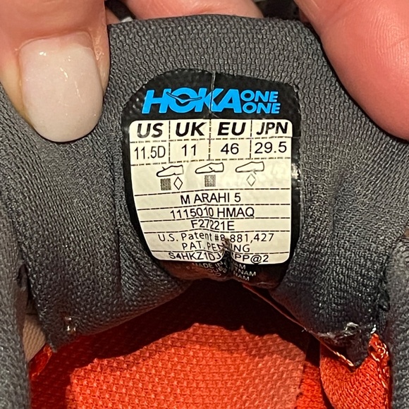 HOKA One One Arahi 5 Harbor Mist Aquarelle Size 11.5 D - Picture 8 of 8